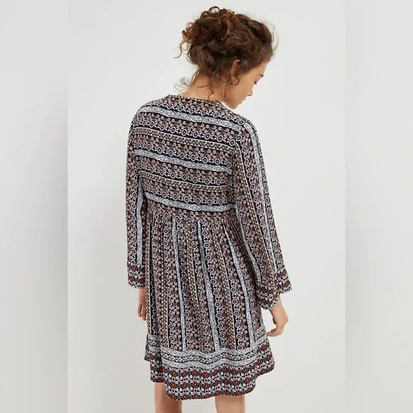 Anthropologie Maeve Jenna Multicolor Long Sleeve Dress - Picture 11 of 11